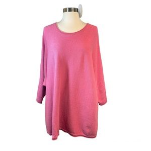 Pure Jill Cotton Dolman Sleeve Relaxed Fit Tunic Sz L (BI)